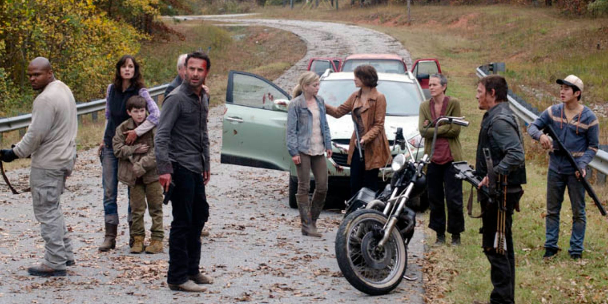 the group in TWD Season 2 finale