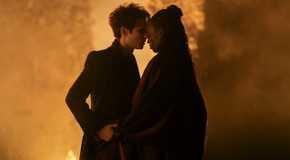 Dream and Nada are seen embracing in shadow during The Sandman Season 2, Part 1