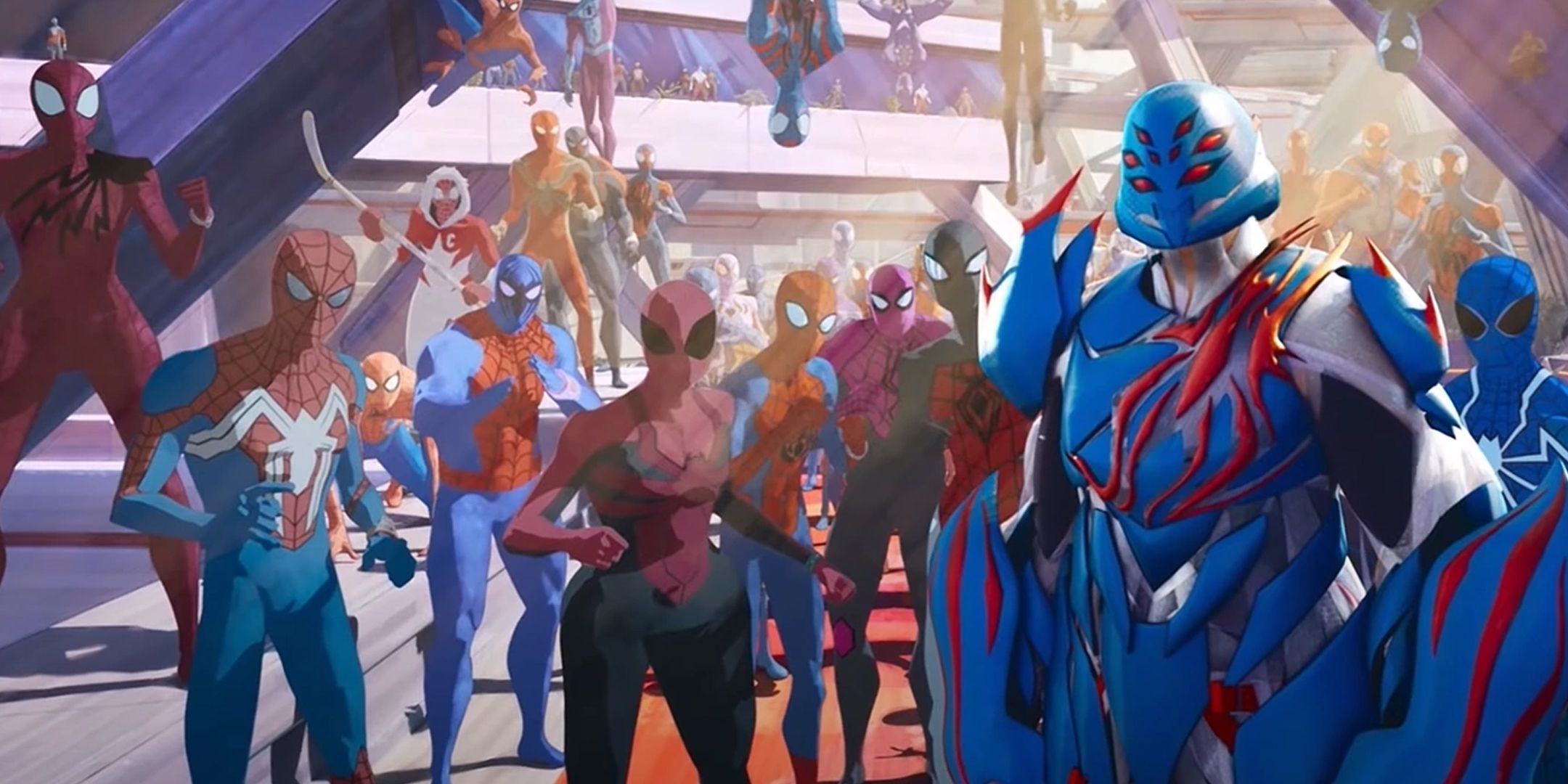 The Spider-Society from Spider-Man Across the Spider-Verse