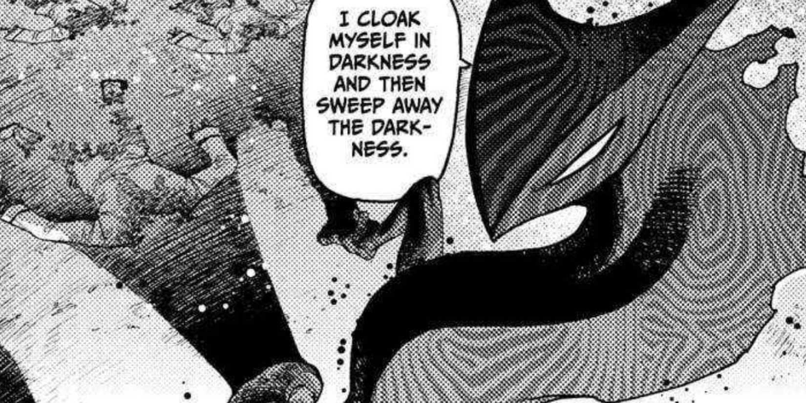 Payase turns into his shadow form in Dandadan.