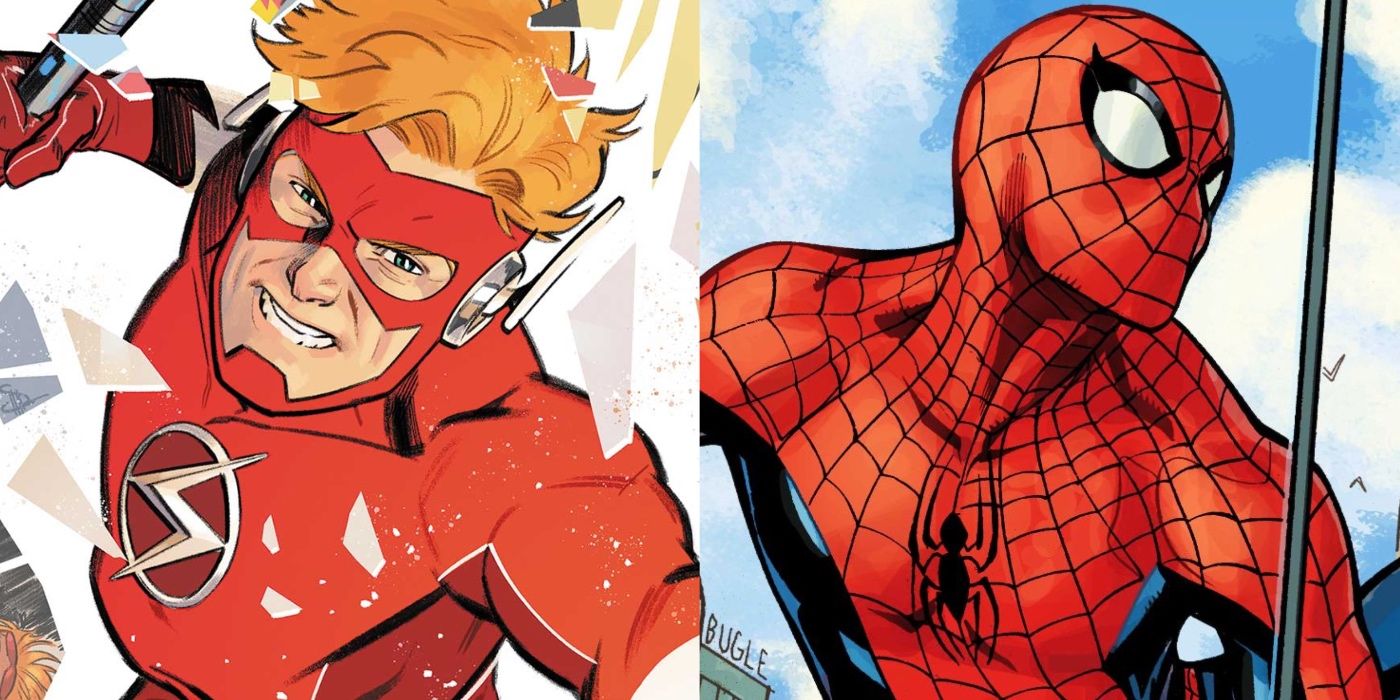 Wally West Flash and Spider-Man