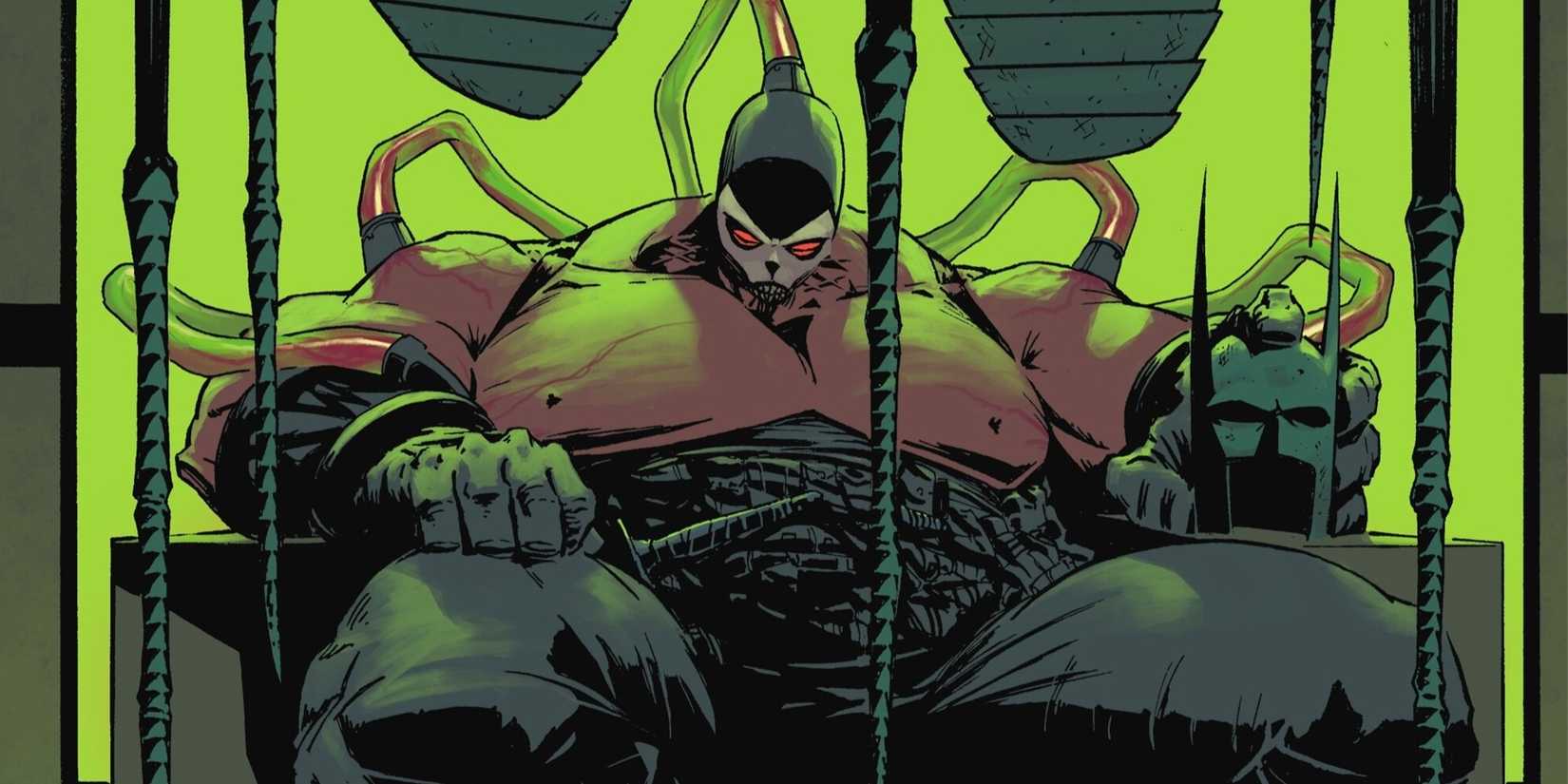 Bane glowers over the audience