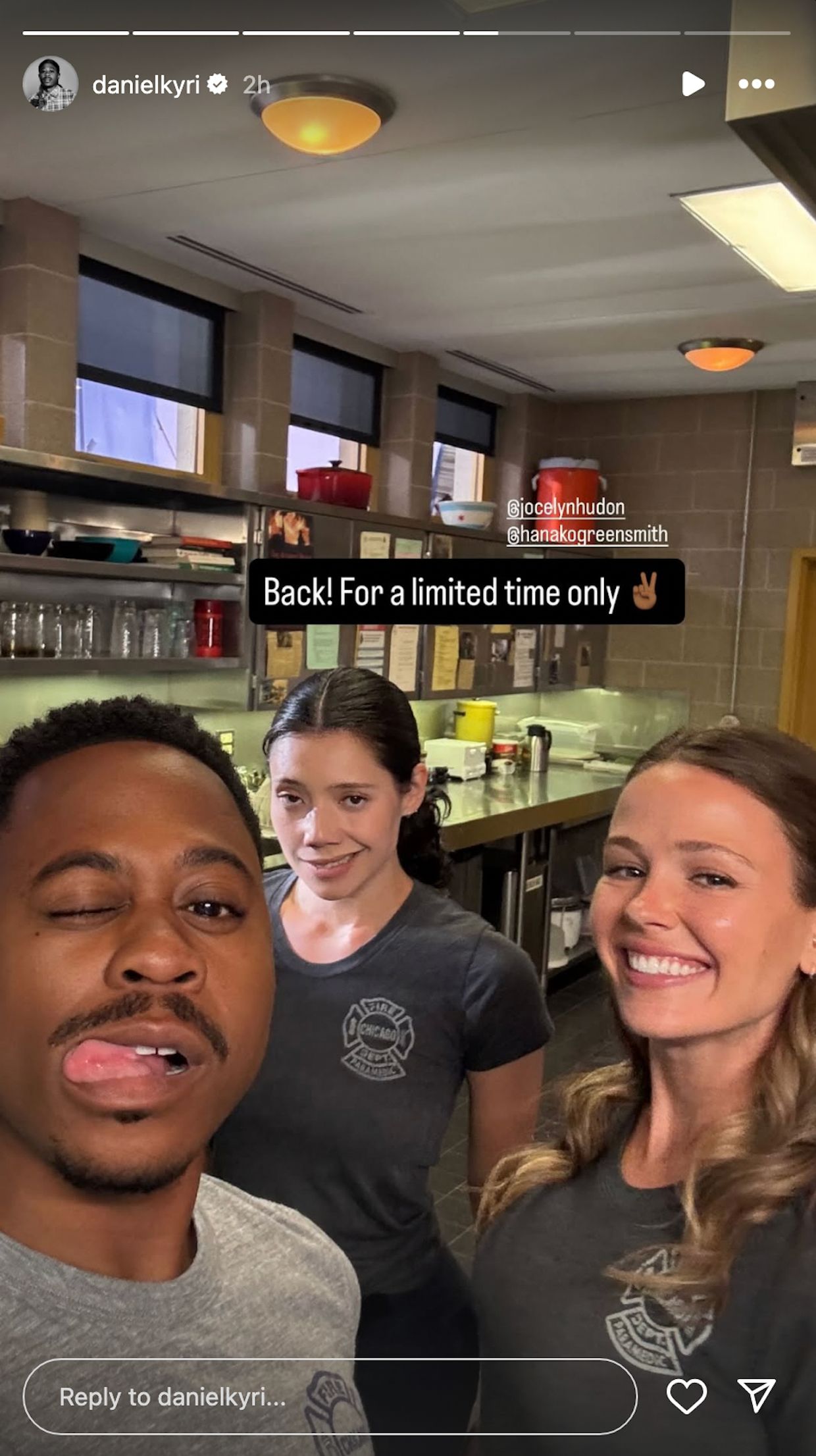 Chicago Fire Instagram Story