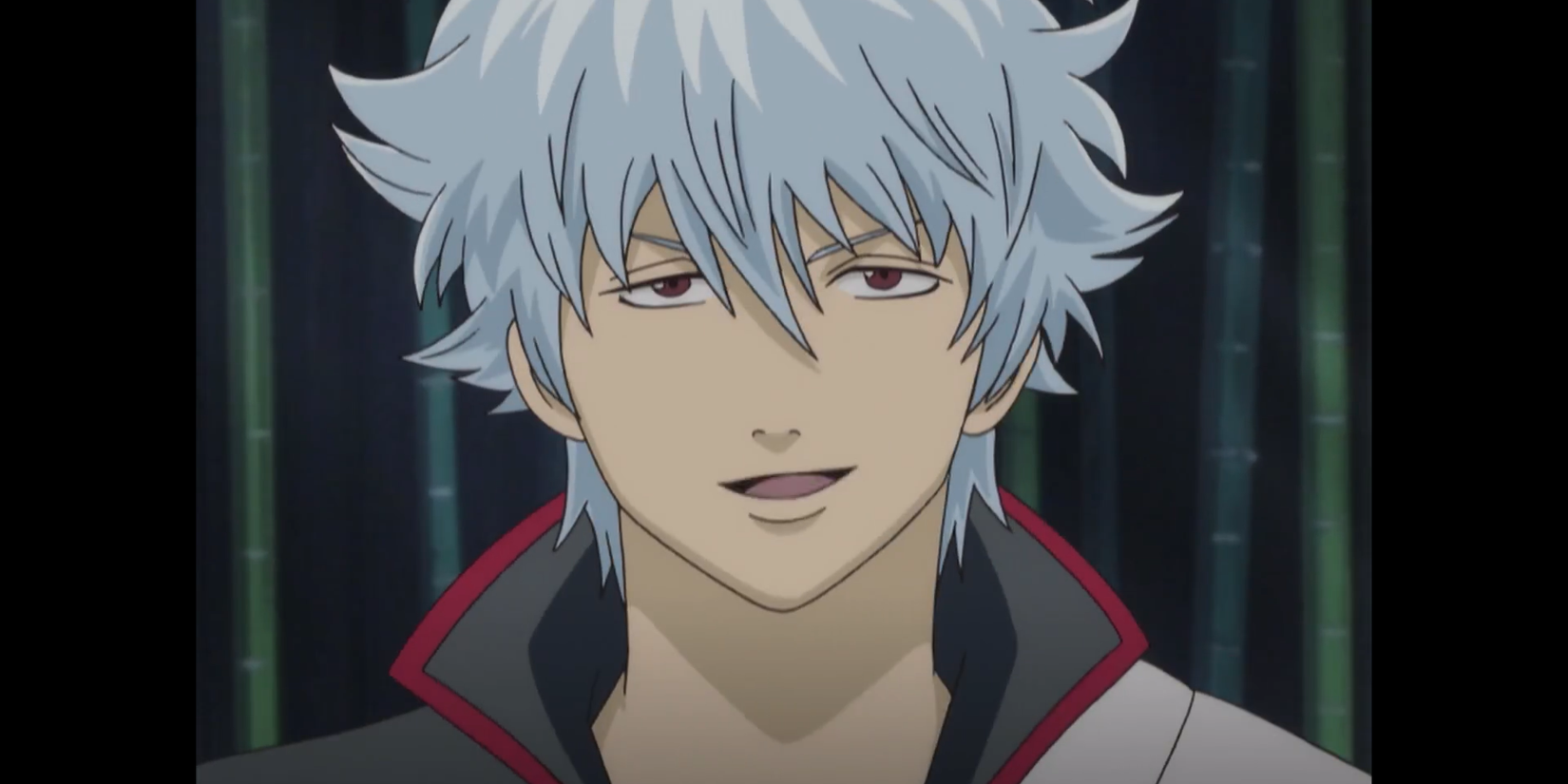 Gintoki Sakata speaks to the viewer in Gintama