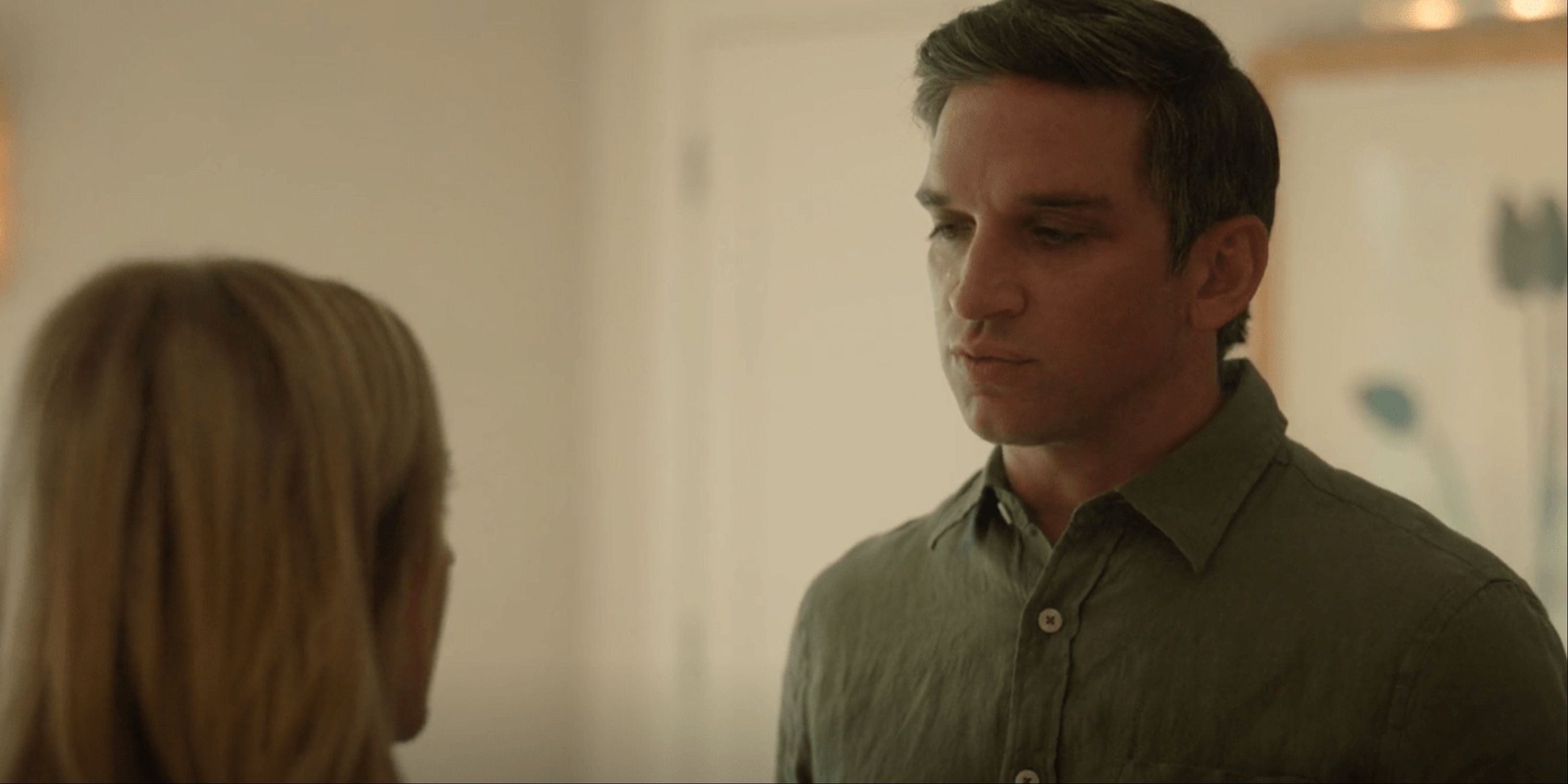 Graham speaking to Sophie in hunting women