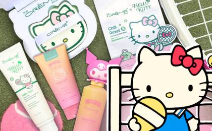 Sanrio's Hello Kitty with Ulta and The Crème Shop skincare and sunscreen