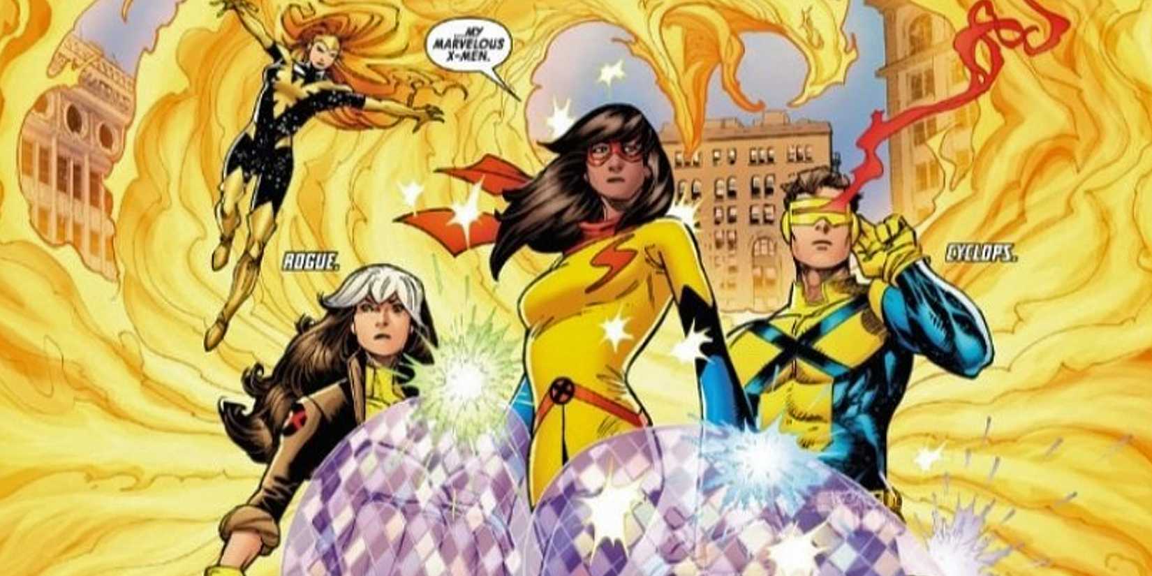 Ms Marvel with the X-Men
