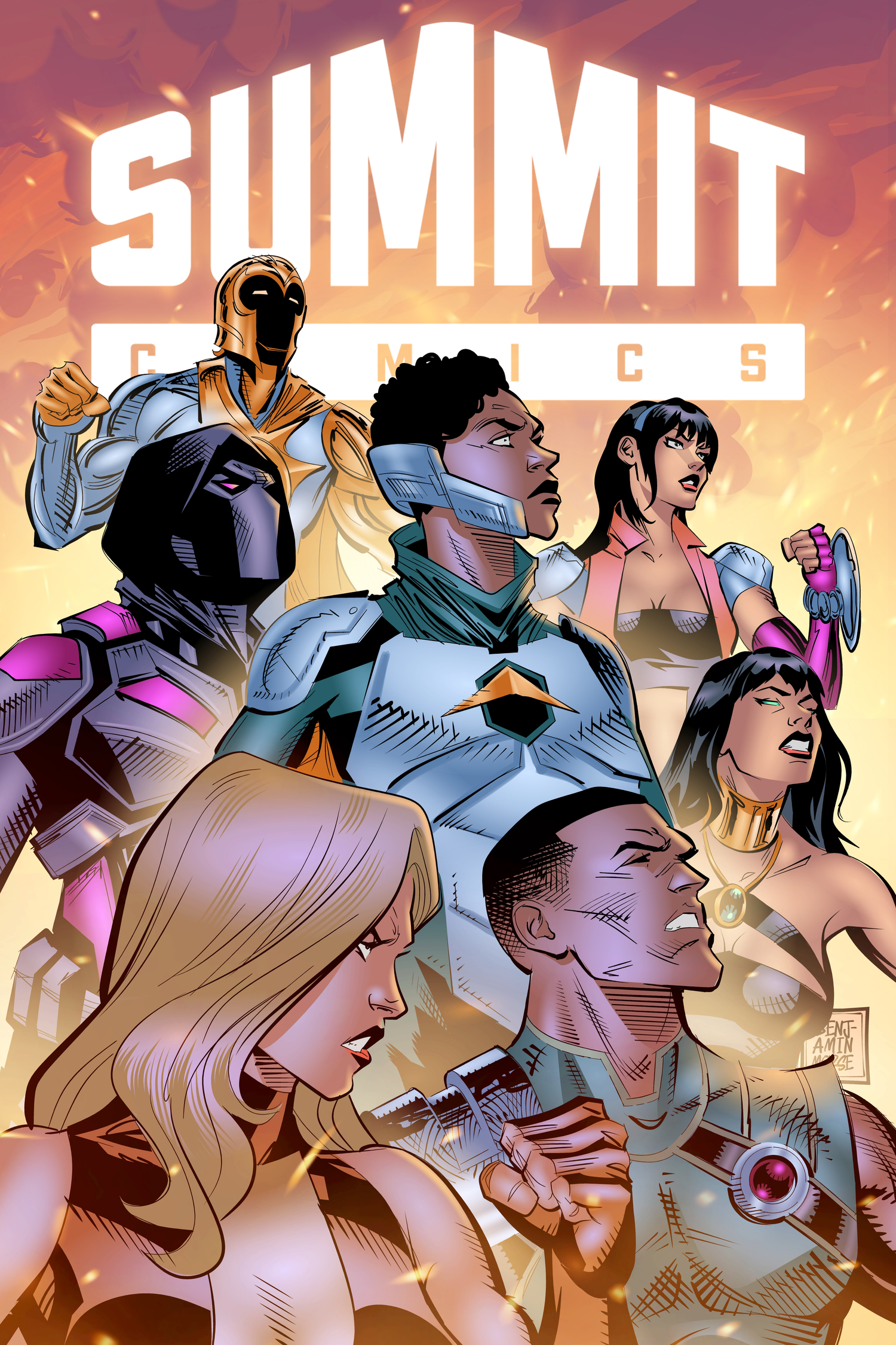 The various characters of Summit Comics