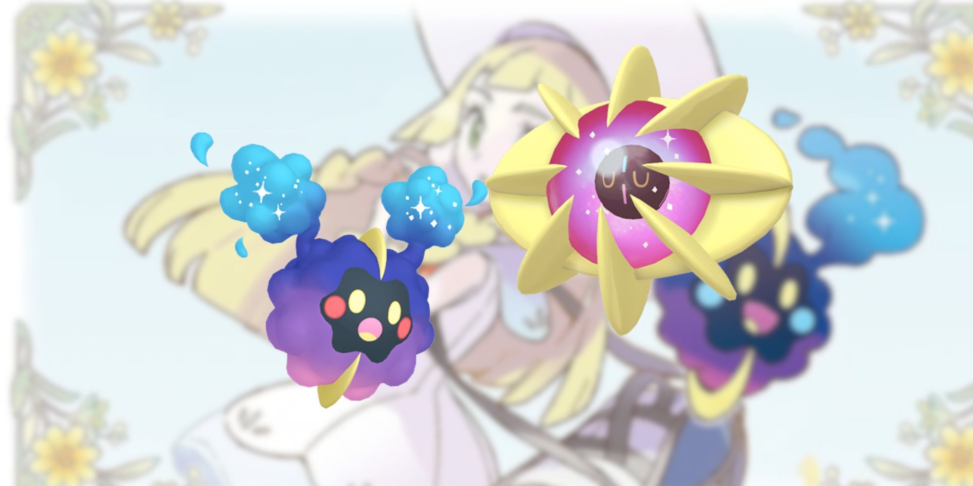 Brilliant cosmog and cosmoem pokémon home sprite