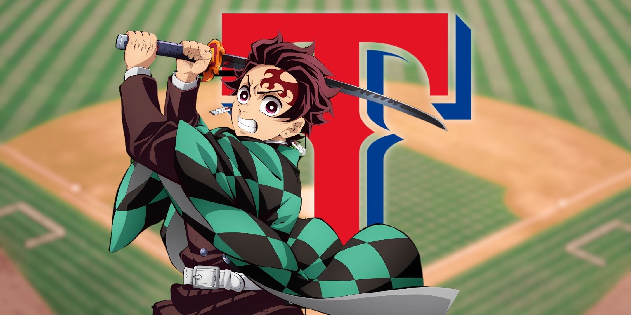 Texas Rangers Draft Demon Slayer's Tanjiro in Crunchyroll Sponsored Mid-Season Shakeup