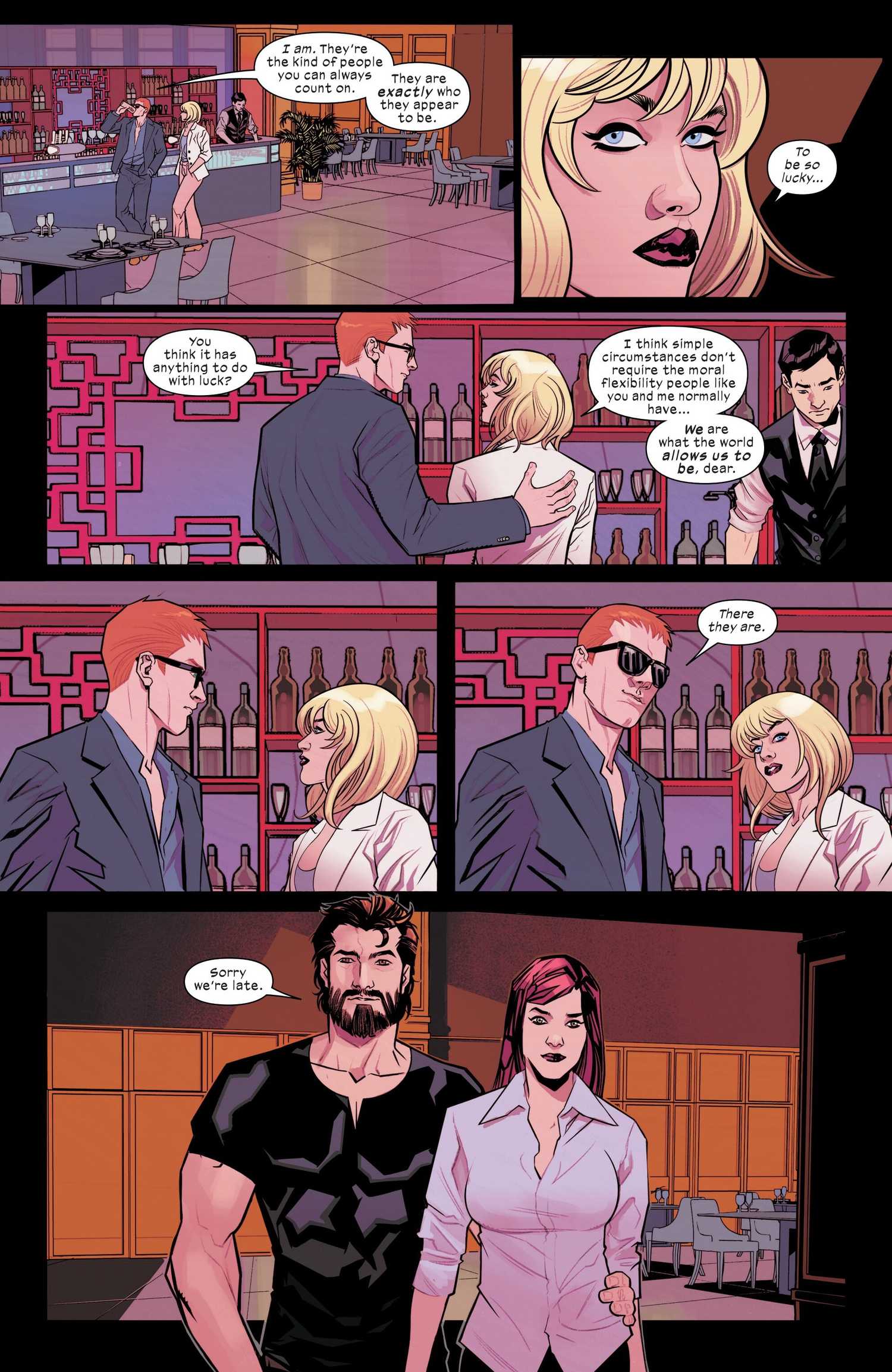 Peter and Mary Jane arrive