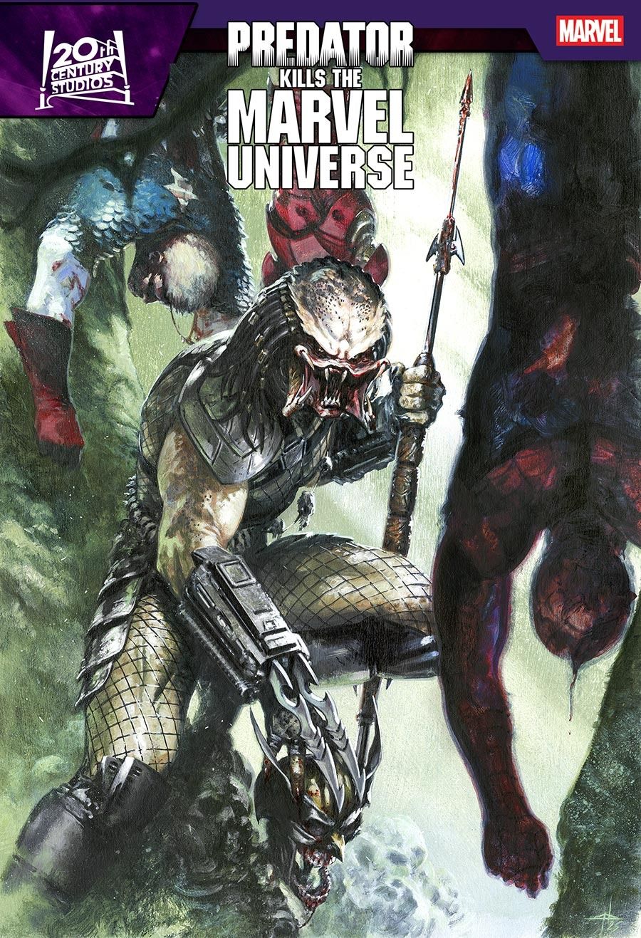 Variant cover to Predator Kills the Marvel Universe 1