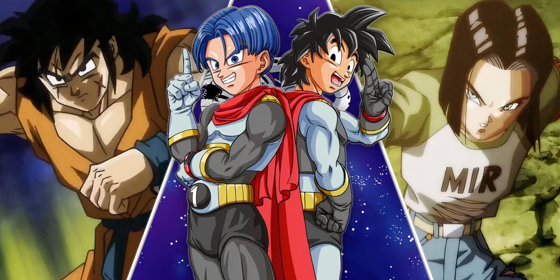Yamcha, Trunks, Goten, and Android 17 in Dragon Ball Super