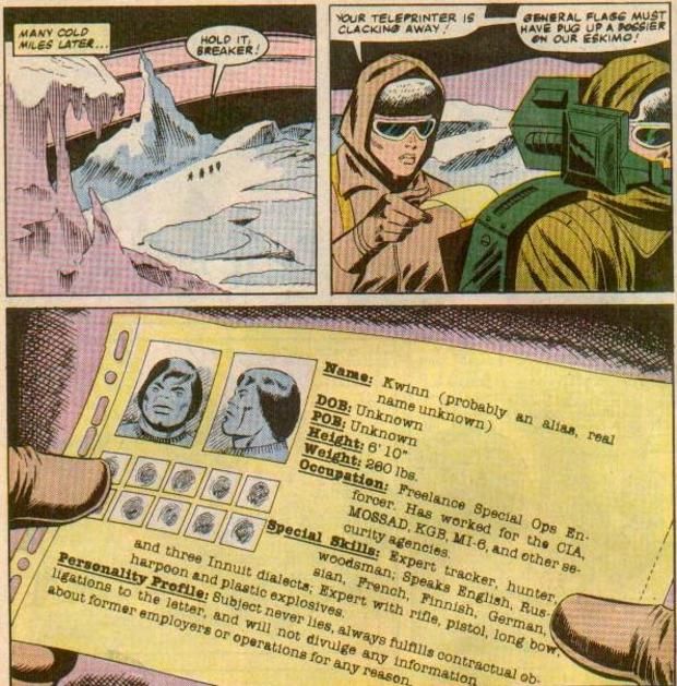 A GI Joe comic named a character after Dylan's "The Mighty Quinn"