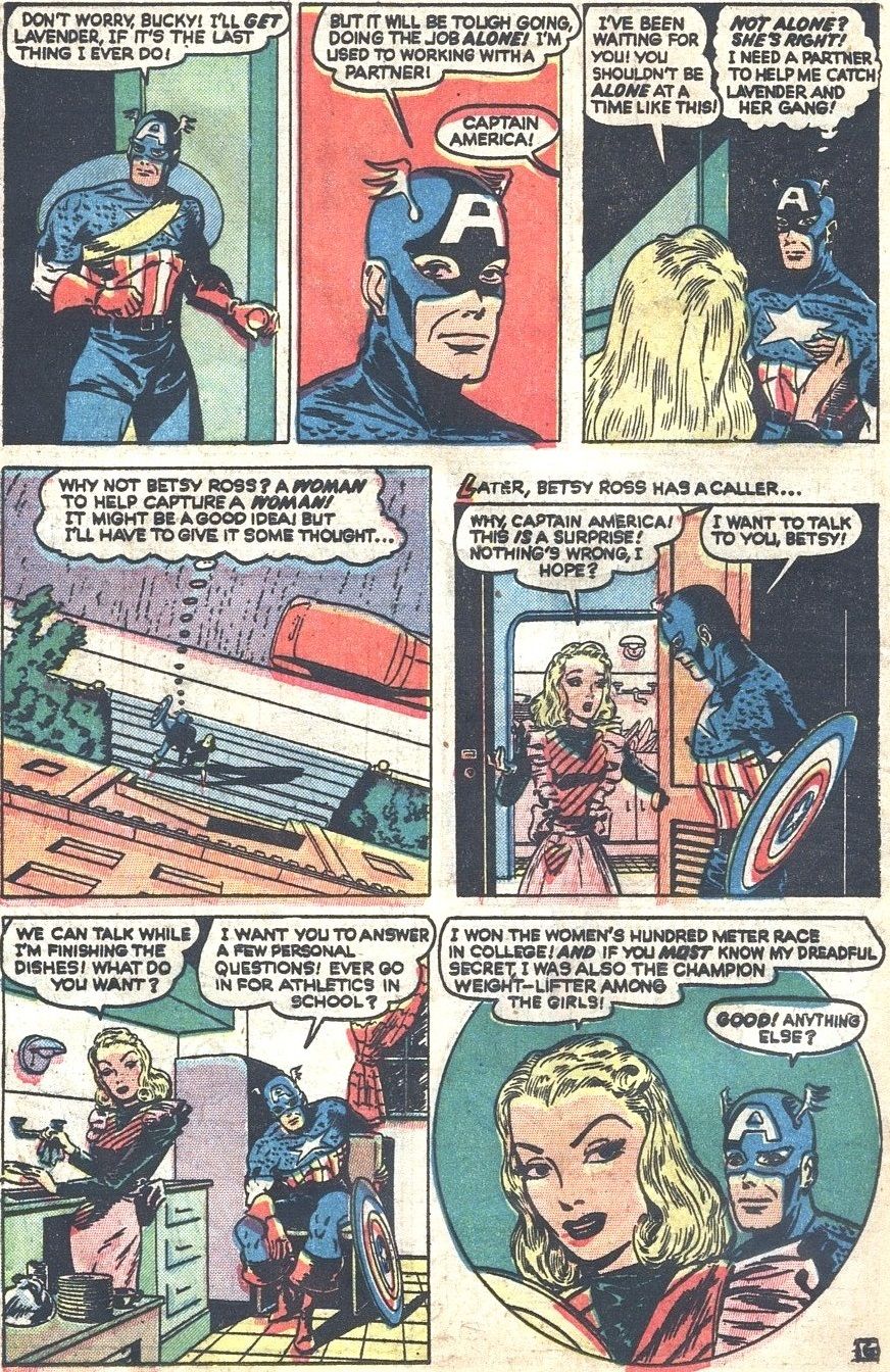 Captain America decides Betsy Ross should be his partner