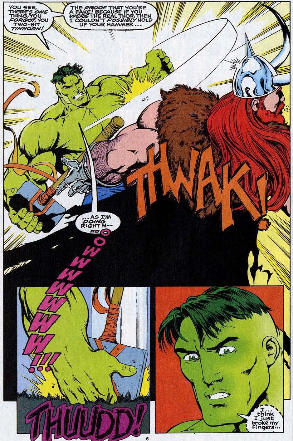 Comic Book Questions Answered Has the Hulk Ever Lifted Thor's Hammer?
