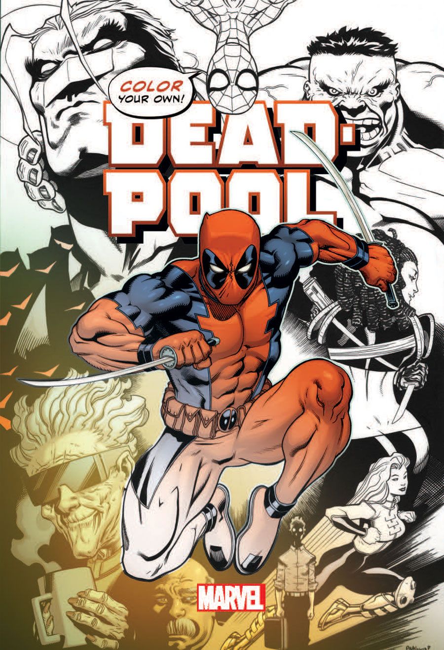 Deadpool Headlines Marvel Comics' Latest Coloring Book