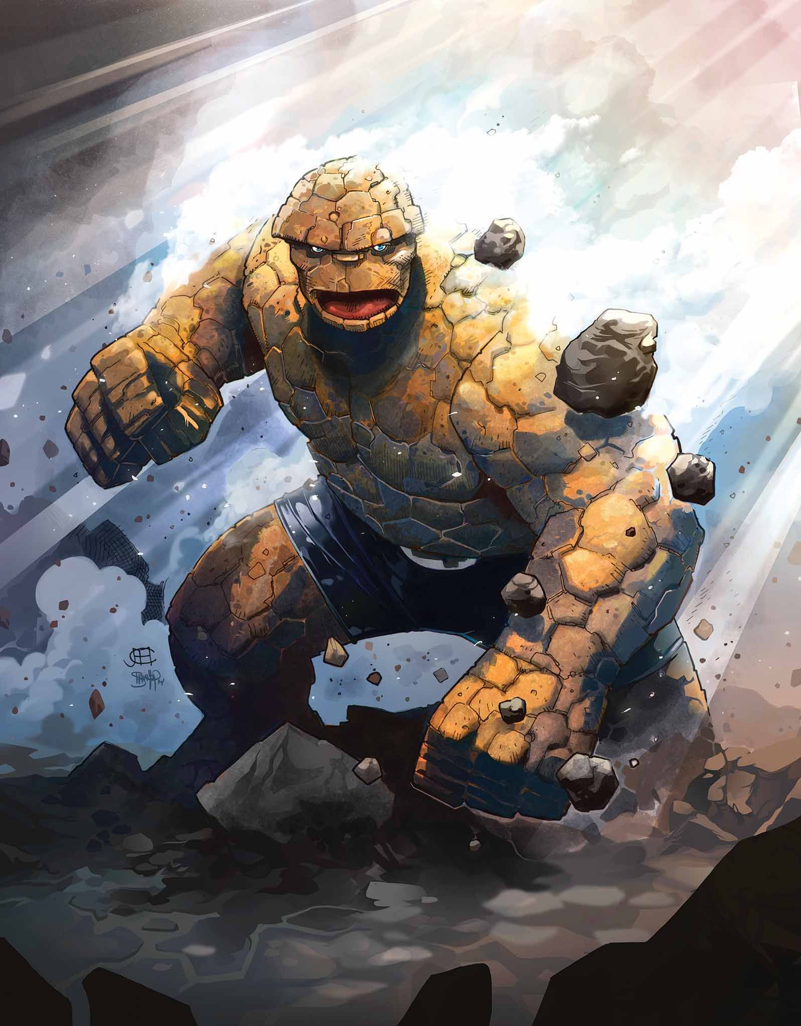 The Thing as drawn by Cheung for a variant cover for Fantastic Four #642