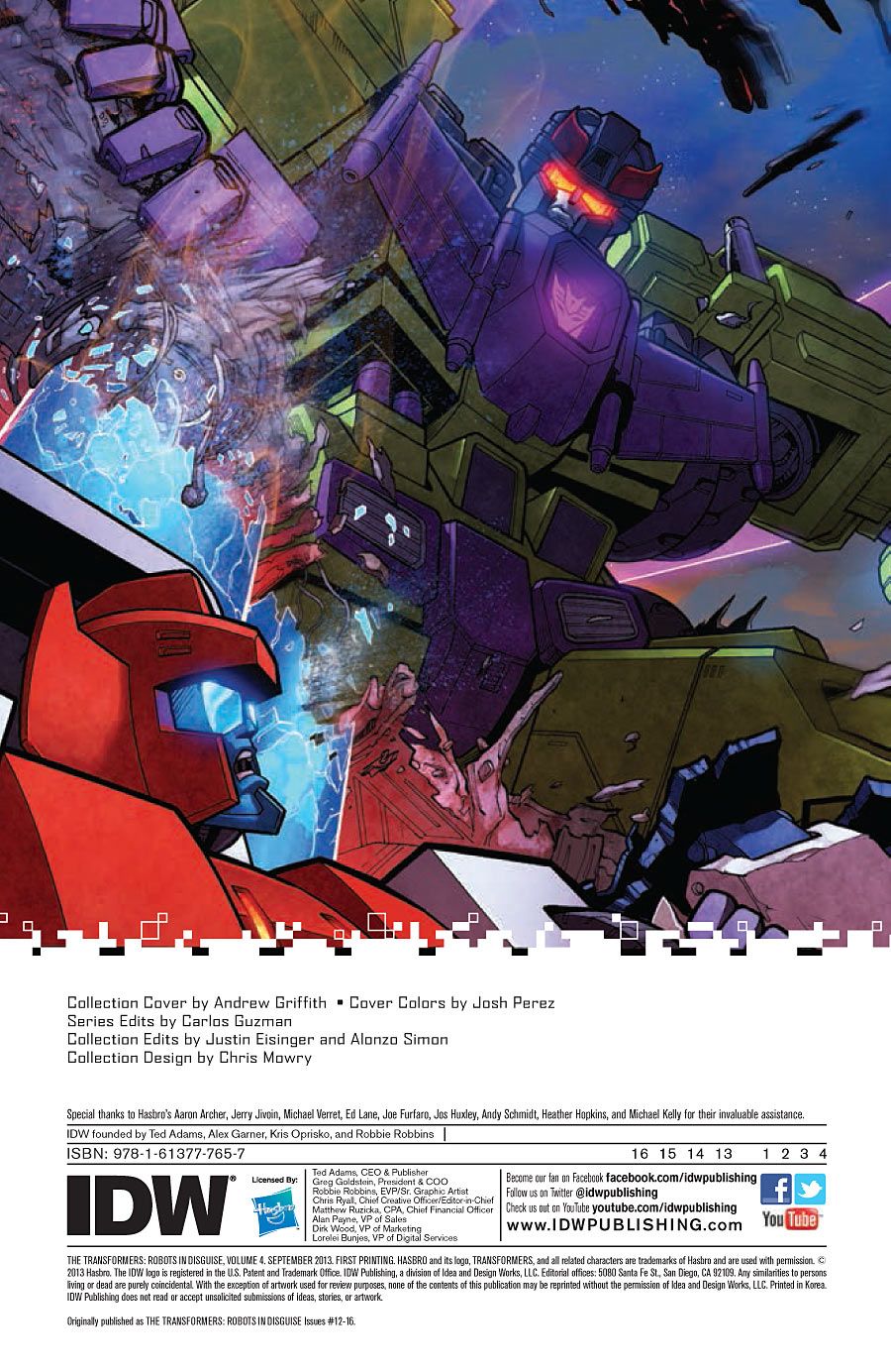 Transformers: Robots in Disguise TPB, vol. #4
