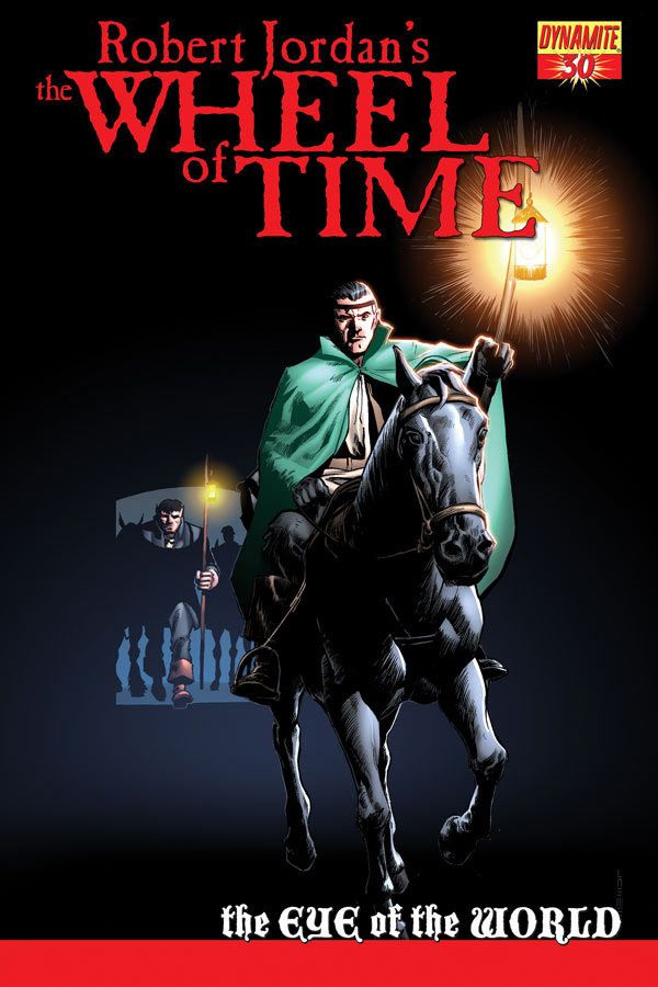Cover art of Robert Jordan's The Wheel Of Time: The Eye Of The World #30 showing characters entwined with fate