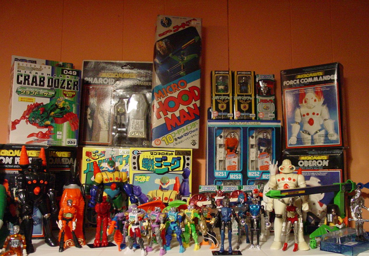 Toys from the Microman/Micronauts toyline.