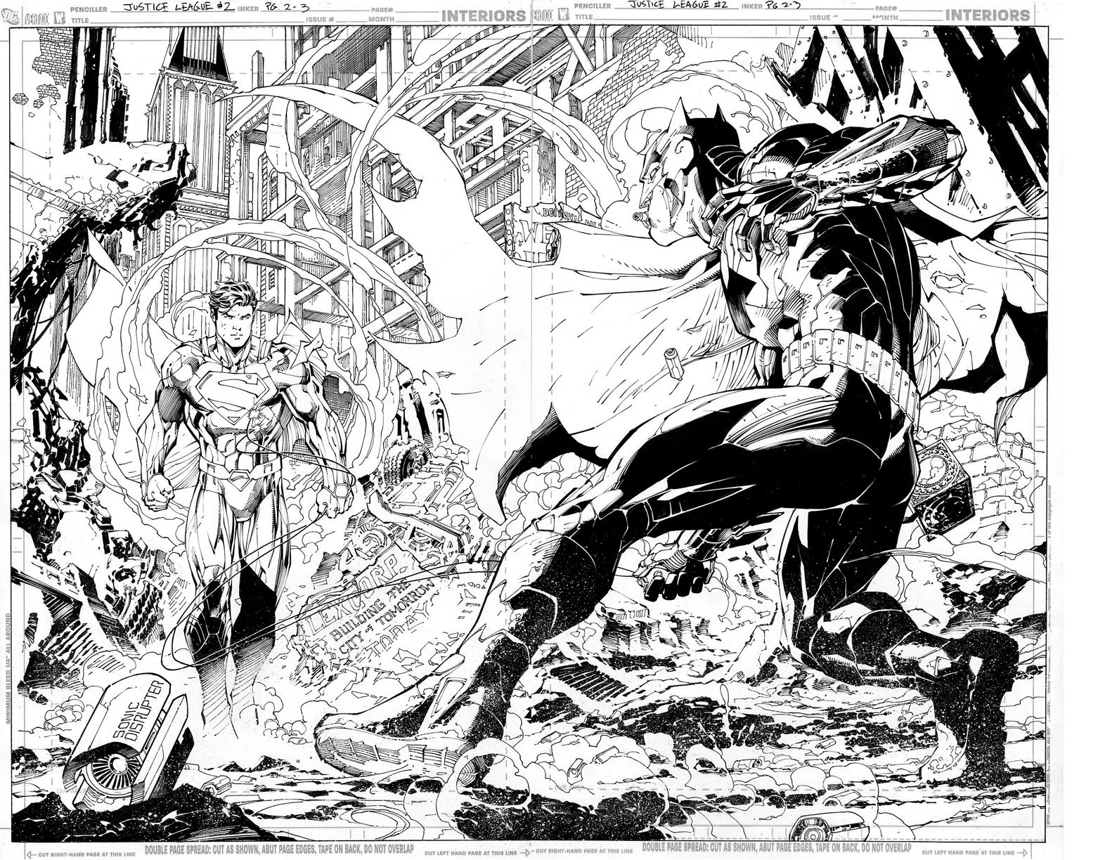 Jim Lee unveils double-page spread from Justice League #2