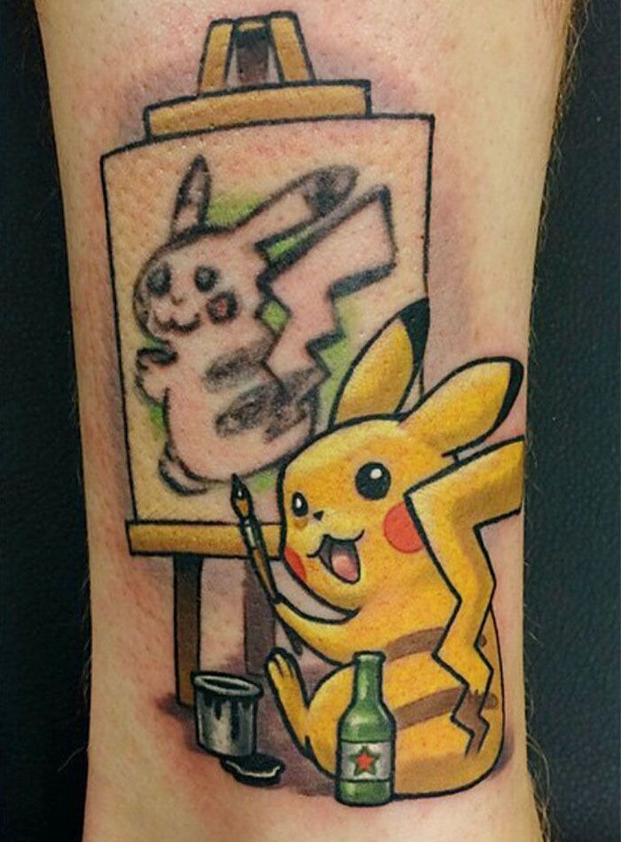 Pikachu tattoo by Sergey Shanko | Photo 28118