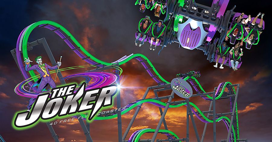 New Six Flags video lets you experience the dizzying Joker coaster