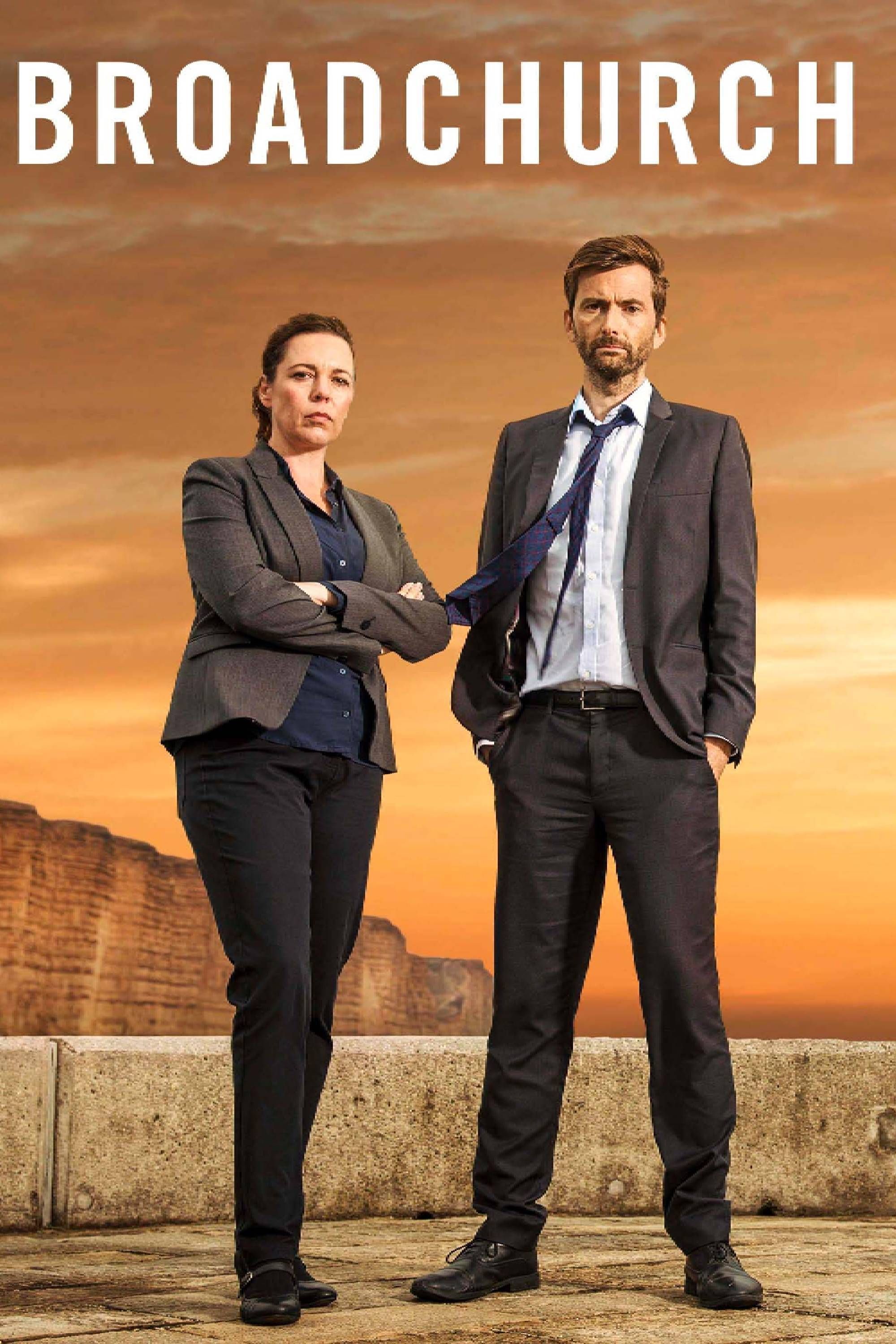 Detective Sergeant Ellie Miller (Olivia Colman) and Detective Inspector Alec Hardy (David Tennant)
