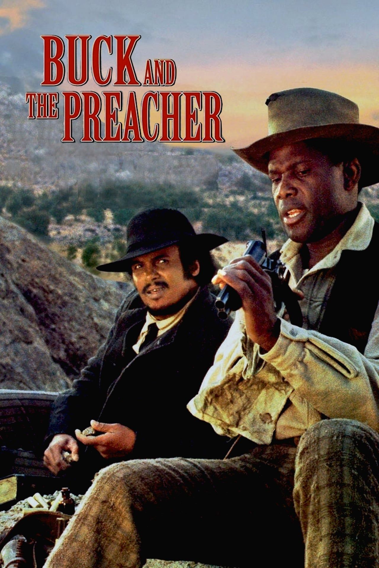 Buck And The Preacher (1972) Movie Poster with Sidney Poitier and Harry Belafonte