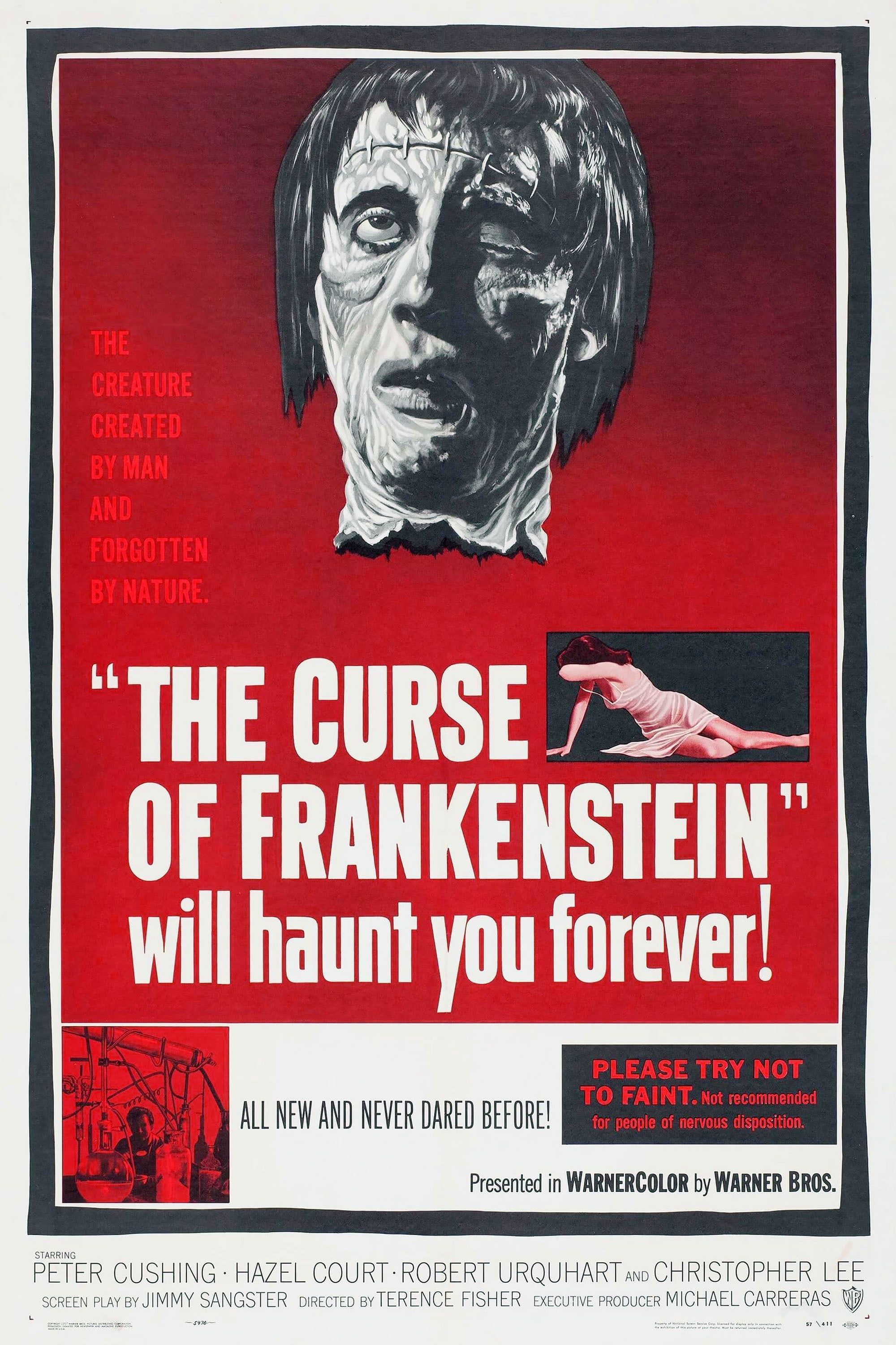 The Curse of Frankenstein film poster