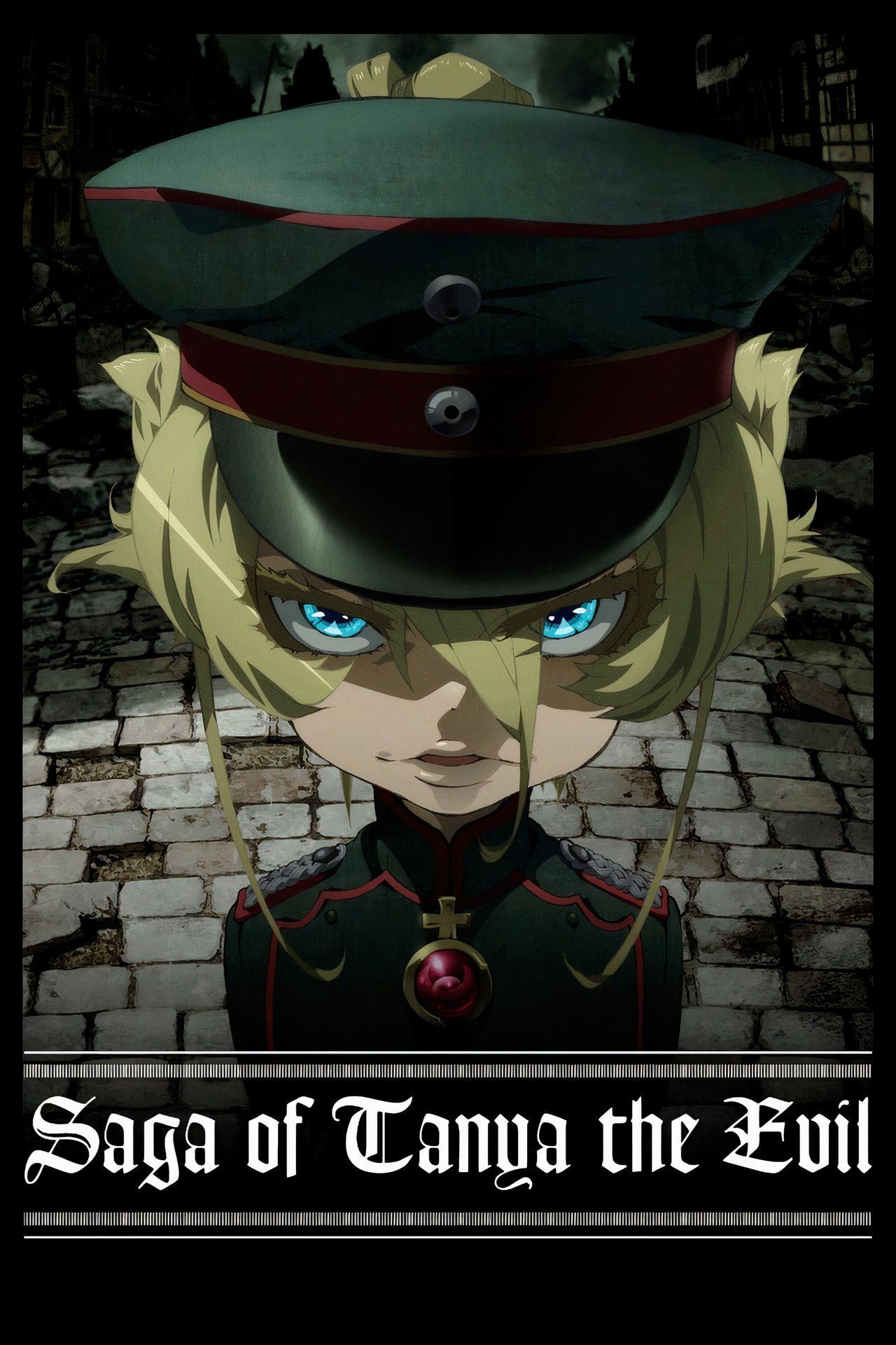 Tanya is scowling on the cover of Saga of Tanya the Evil.