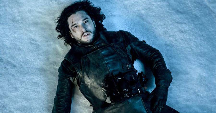 Jon Snow's dead body in Game of Thrones.