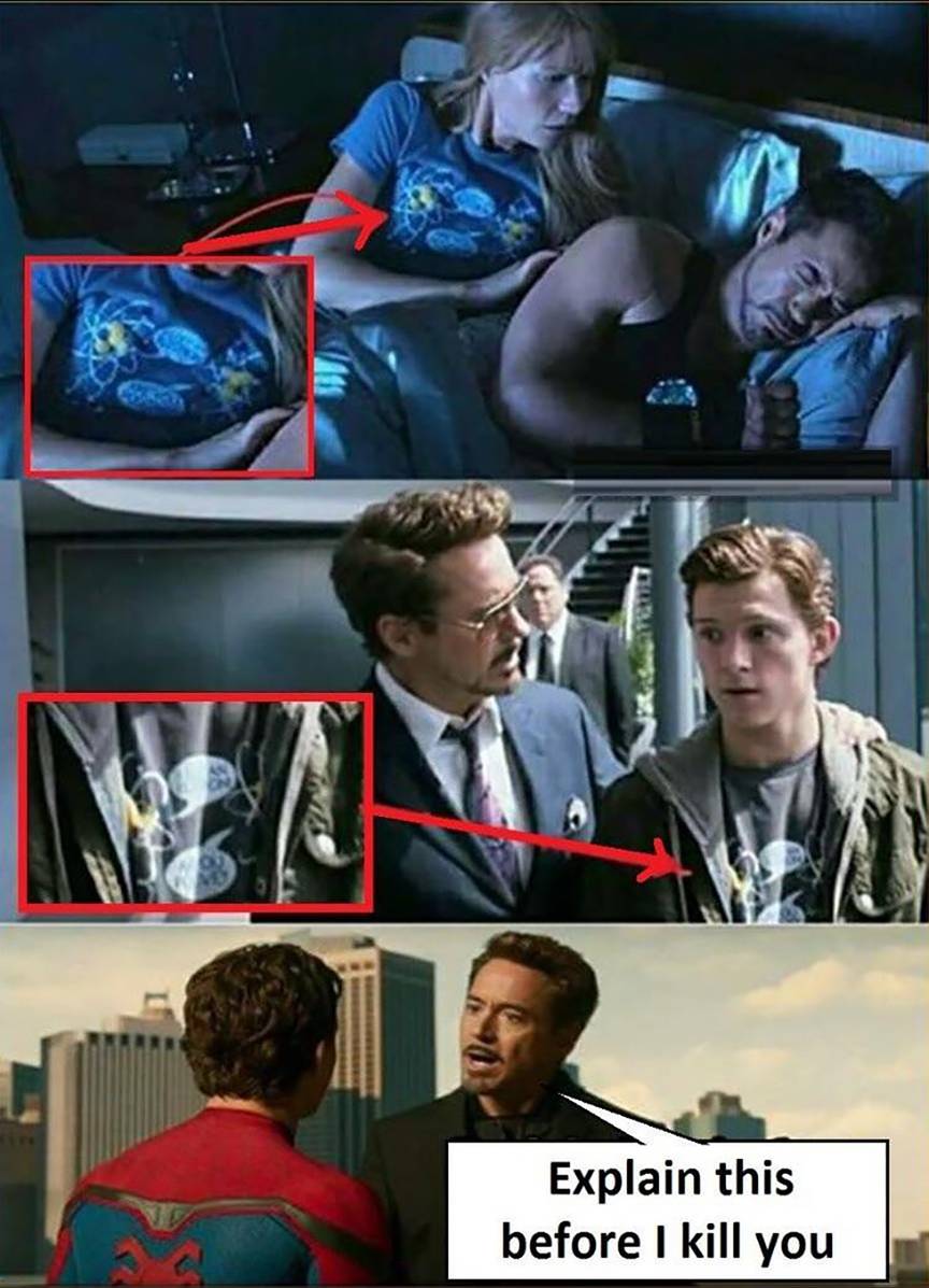 Iron Man Spider Man T Shirt