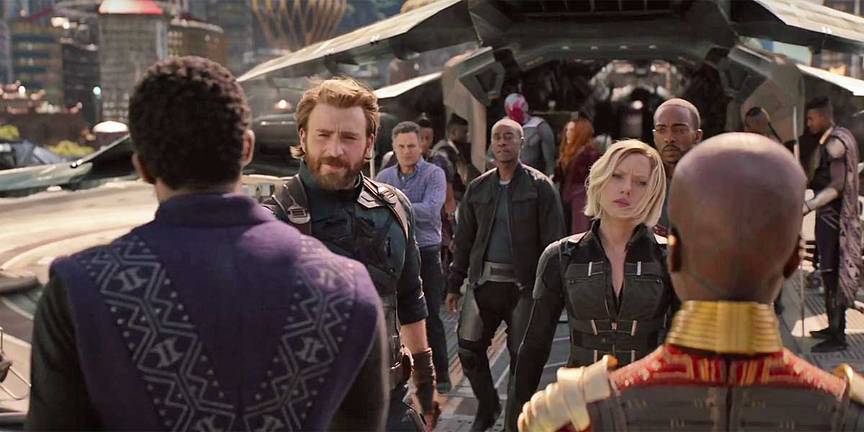 Avengers meeting in Wakanda