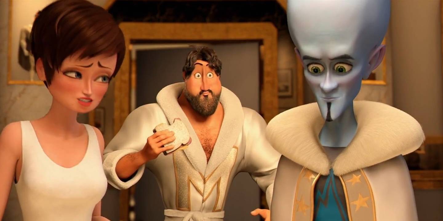 4. Metro Man Megamind and Metro Man have gone toe-to-toe on multiple occasions, and every time the result has been the same, Metro Man always wins. One time Megamind thought he killed Metro Man only to find out that he faked his death to pursue his “music career”.
